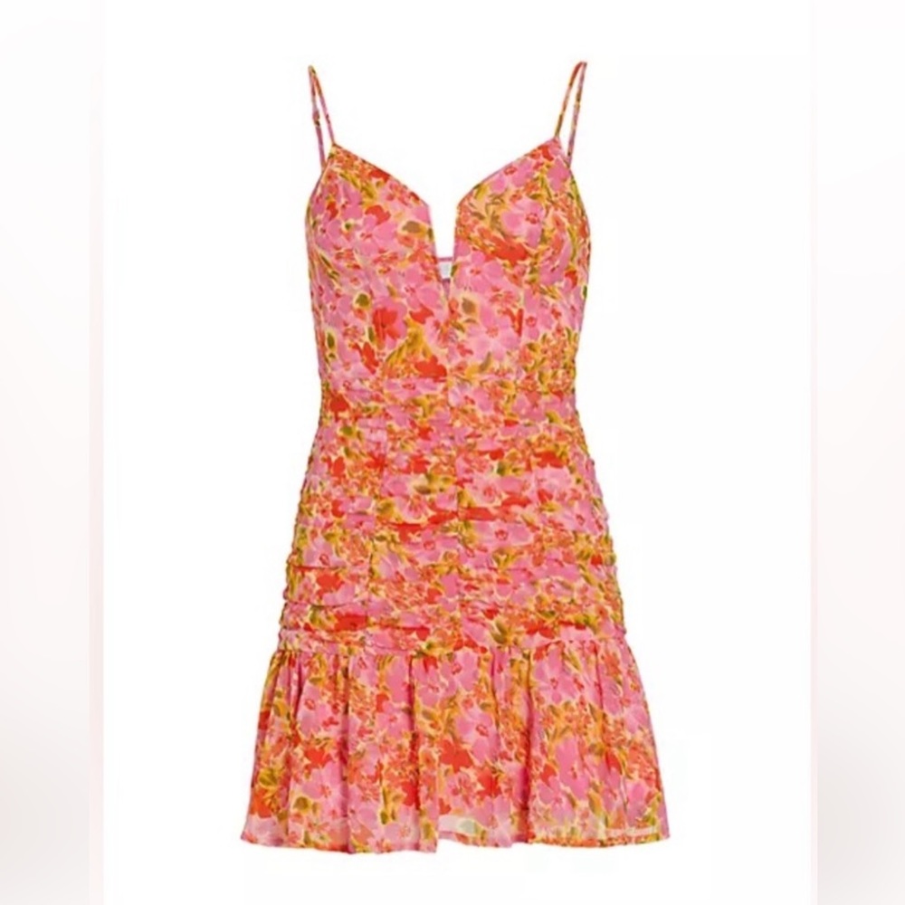 NWT ASTR the Label Meg Pink Mini Dress Size XS